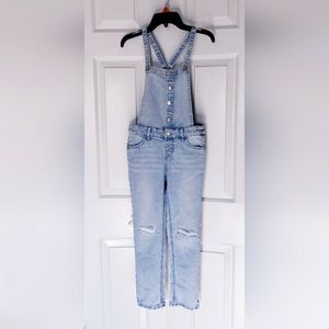 Girls Overall - Cat and Jack Light wash 7/8, Girls, Light Blue